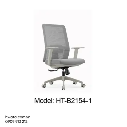 Ghế Xoay Văn Phòng Lưng Lưới Có Tay Vịn Hwata HT-B2154-1