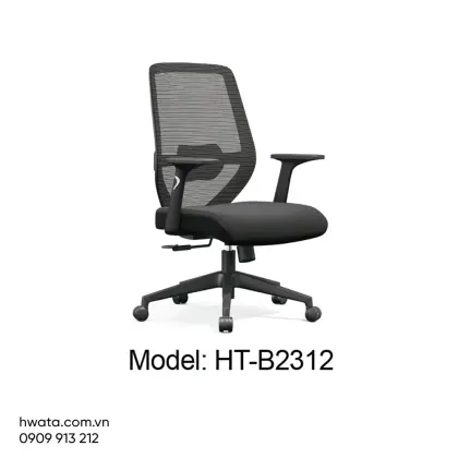 Ghế Xoay Văn Phòng Lưng Lưới Có Tay Vịn Hwata HT-B2312