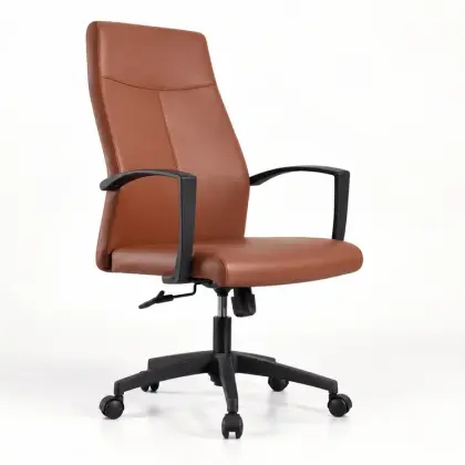 Ghế Xoay HWATA HT-HD-9018A Lưng Cao Màu Nâu | Chính Hãng, Giá Tốt