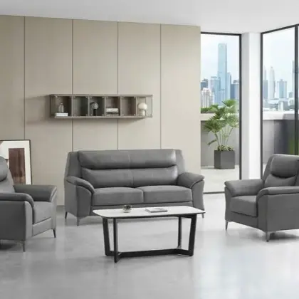 Bộ Bàn Ghế SoFa Văn Phòng Hwata Bọc Da HT-2304
