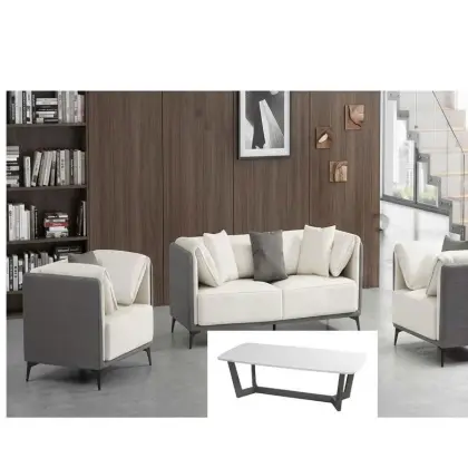 Bộ Ghế Sofa Văn Phòng Hwata Bọc Da HT-2317