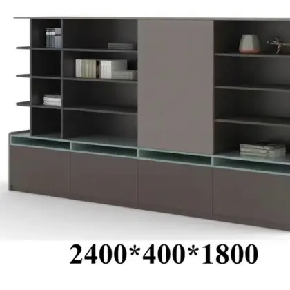 Tủ Tài Liệu Lãnh Đạo Cánh Gỗ, Kính HT-VL-S0124 
