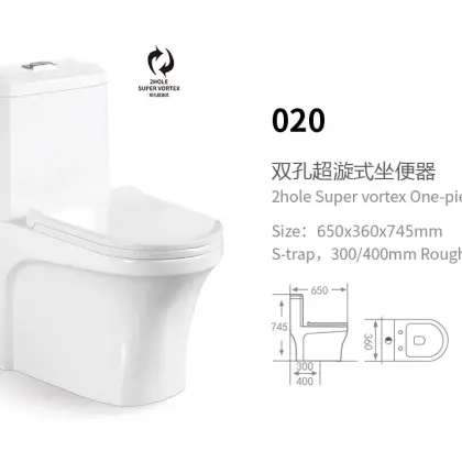 Bồn cầu nguyên khối Hwata 020PP