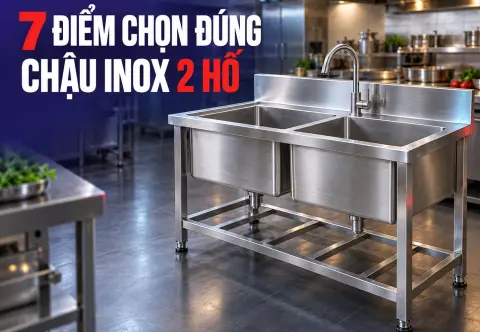 Chậu Rửa Inox Công Nghiệp 2 Hố: 7 Điểm Cần Kiểm Tra Trước Khi Mua
