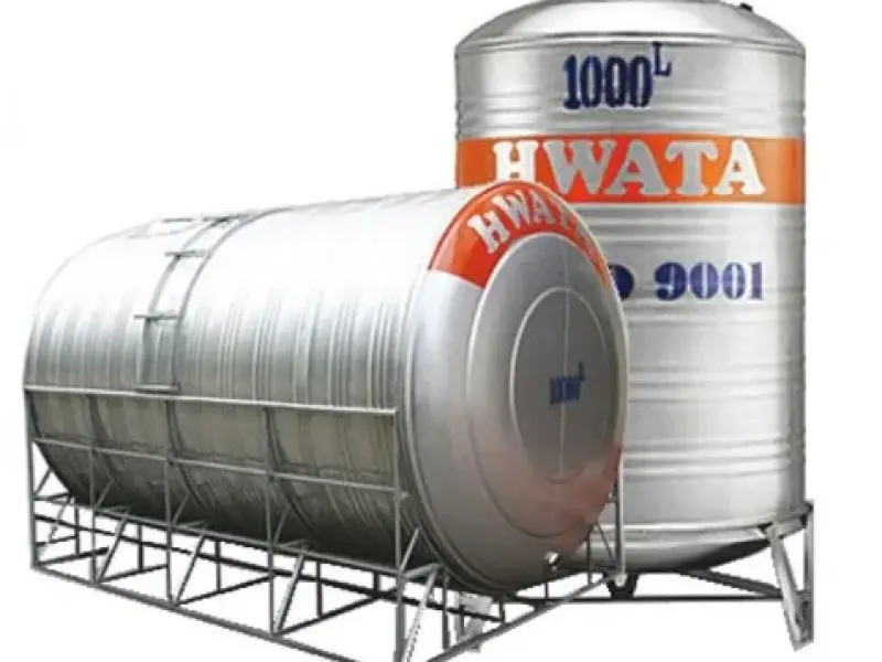 Bồn nước inox hwata 500 lít nằm ngang