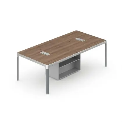 Bàn Làm Việc Văn Phòng Tủ Phụ Không Vách Ngăn HT-ALF-C0120-1