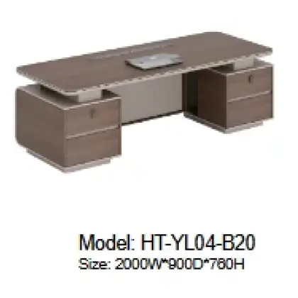 Bàn Làm Việc Giám Đốc 1 Người Ngồi Tủ Phụ HT-YL04-B20