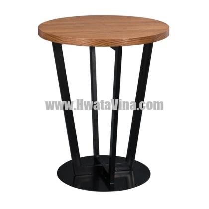 Bàn Tròn Chân Sắt Đế Tròn MFC