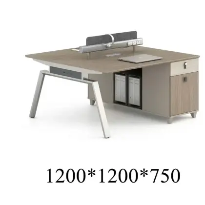 Cụm Bàn Làm Việc Văn Phòng 2 Chỗ Tủ Phụ HT-Z01-1212