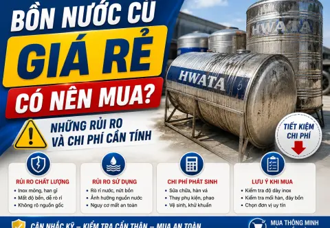 Bồn Nước Cũ Giá Rẻ: Có Nên Mua? Rủi Ro & Chi Phí