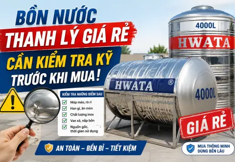 Bồn Nước Thanh Lý Giá Rẻ: Cách Kiểm Tra Trước Khi Mua