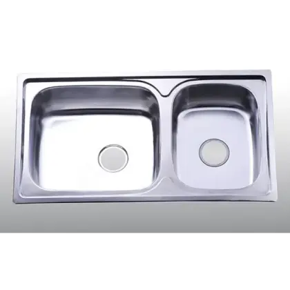 Chậu Rửa Chén Inox Hwata BD1 Hai Hộc