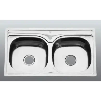 Chậu Rửa Chén Inox Hwata BD6 Hai Hộc