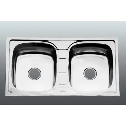 Chậu Rửa Chén Inox Hwata BD7 Hai Hộc