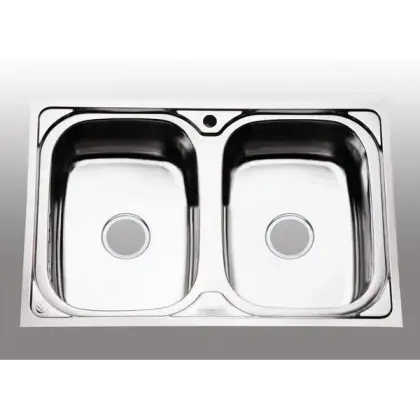 Chậu Rửa Chén Inox Hwata BD8 Hai Hộc