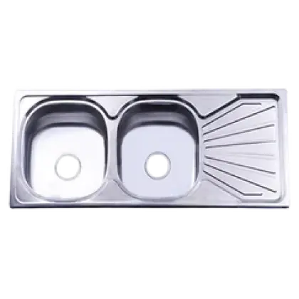 Chậu Rửa Chén Inox Hwata BDC6 Hai Hộc, Một Bàn