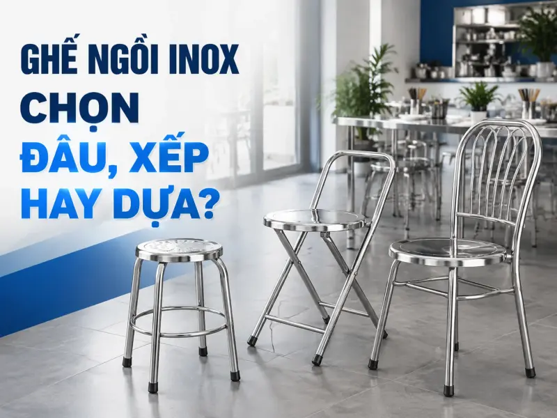 Ghế Ngồi Inox: Chọn Ghế Đẩu, Xếp Hay Dựa Theo Nhu Cầu?