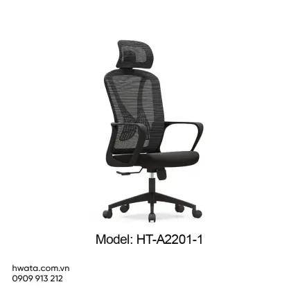 Ghế Xoay Văn Phòng Công Thái Học Lưng Lưới Có Tay Hwata HT-A2201-1