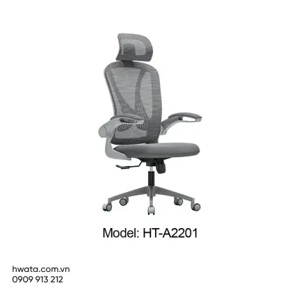 Ghế Xoay Văn Phòng Công Thái Học Lưng Lưới Có Tay Hwata HT-A2201