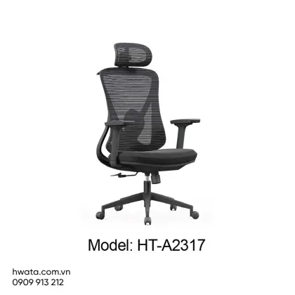 Ghế Xoay Văn Phòng Công Thái Học Lưng Lưới Có Tay Hwata HT-A2317