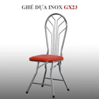 Ghế Xếp Inox Mặt Simili Hwata GX23