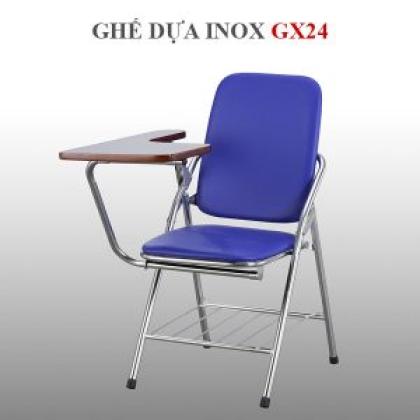 Ghế Dựa Inox Hwata Mặt Simili Có Bàn GX24