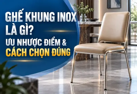 Ghế Khung Inox Là Gì? Ưu Nhược Điểm & Cách Chọn Đúng