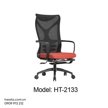 Ghế Xoay Văn Phòng Lưng Lưới Có Tay Hwata HT-2133