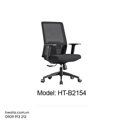 Ghế Xoay Văn Phòng Lưng Lưới Có Tay Hwata HT-B2154