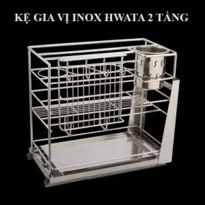 Kệ Gia Vị Tủ 300 Inox Hwata HWKV 02