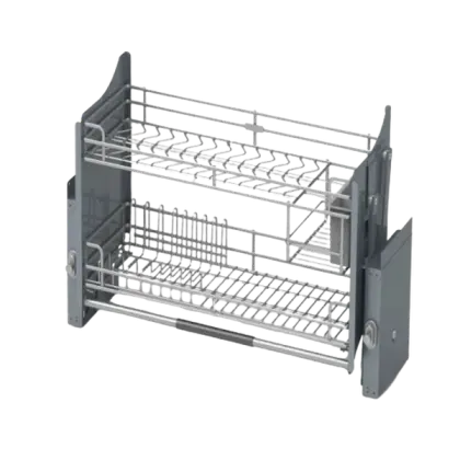 Kệ Kéo Inox Hwata Âm 2 Tầng HWK01