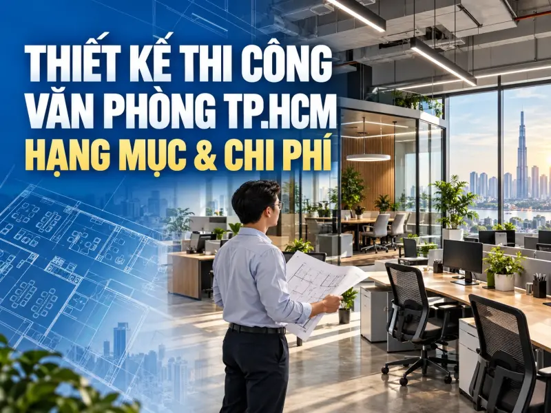 Thiết Kế Thi Công Nội Thất Văn Phòng TP.HCM: Hạng Mục, Chi Phí