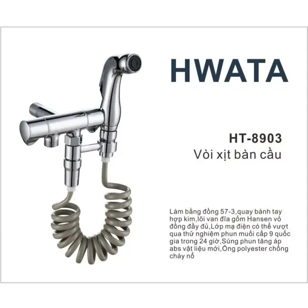 Vòi xịt bàn cầu Hwata 8903