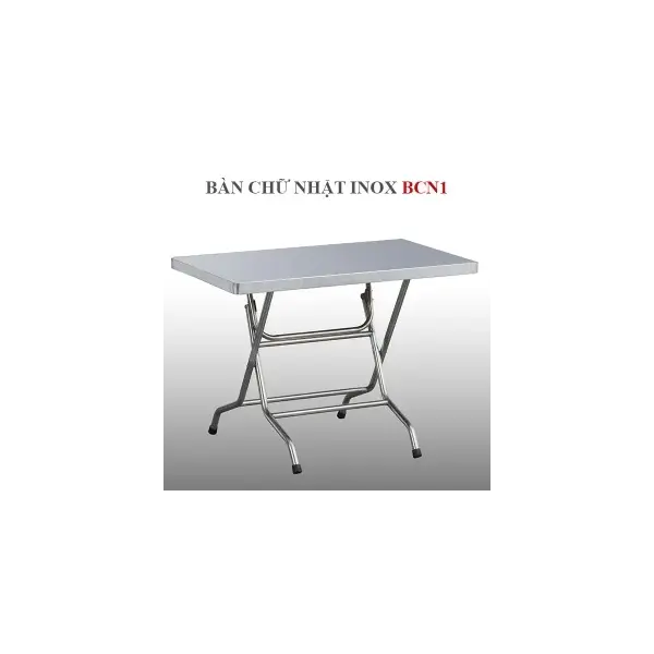 Bàn Chữ Nhật Inox Gấp Dài 1m