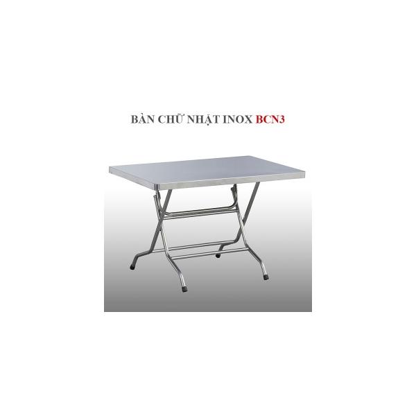 Bàn Chữ Nhật Inox 1.4m BCN3