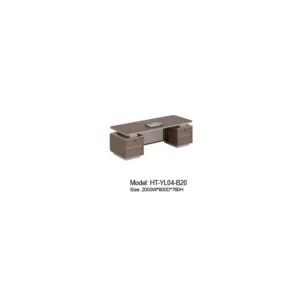 Bàn Làm Việc Giám Đốc 1 Người Ngồi Tủ Phụ HT-YL04-B20