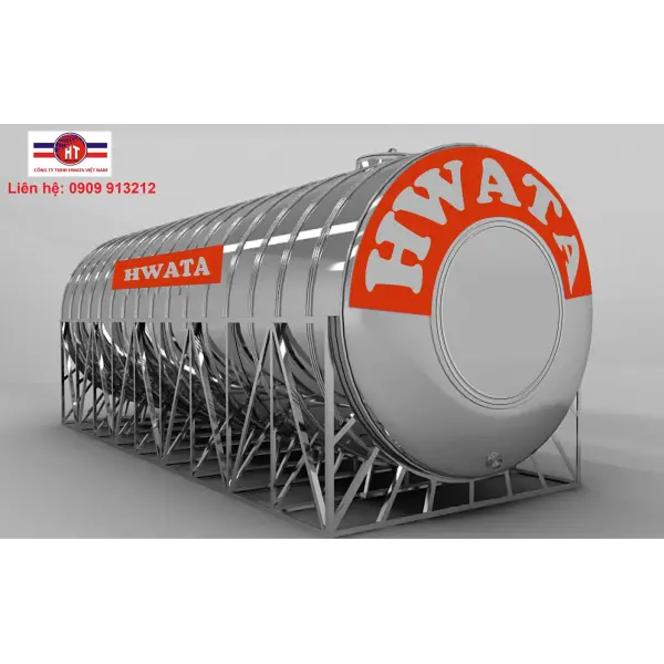 Bồn nước inox Hwata 20000L ngang