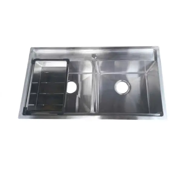 Chậu Rửa Chén Inox Hwata BDV5 Hai Hộc