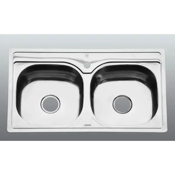 Chậu Rửa Chén Inox Hai Hộc Hwata BD6 