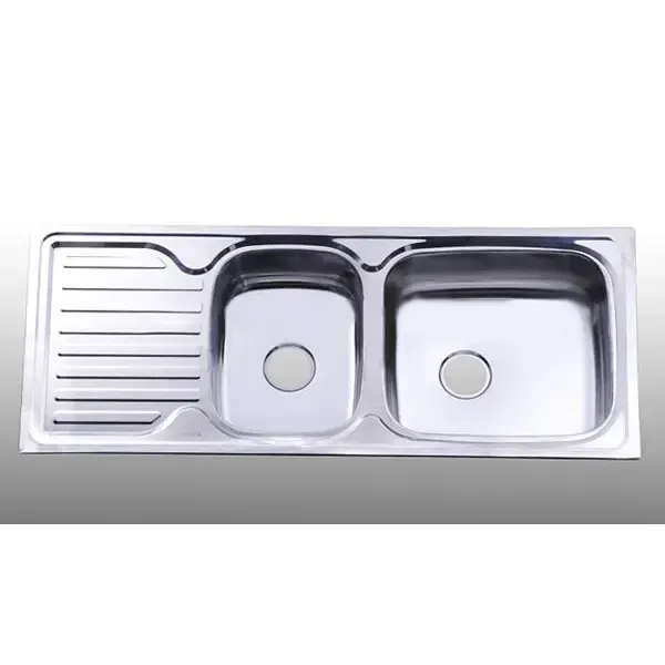 Chậu Rửa Chén Inox Hai Hộc có bàn Hwata BDC1 
