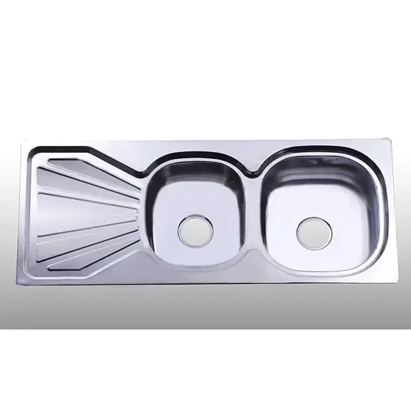 Chậu Rửa Chén Inox Hai Hộc có bàn Hwata BDC5