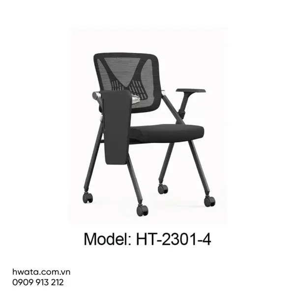 Ghế Xếp Văn Phòng Lưng Lưới Bàn Gấp Gọn Có Tay Hwata HT-2301-4