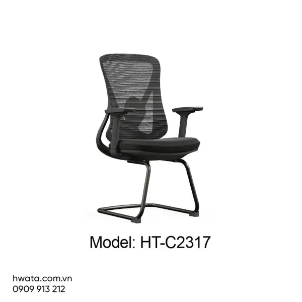 Ghế Chân Quỳ Văn Phòng Lưng Lưới Có Tay Hwata HT-C2317