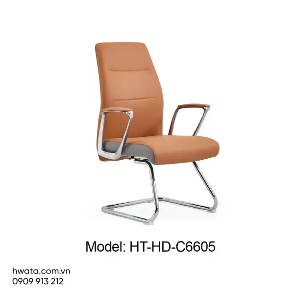 Ghế Chân Quỳ Văn Phòng Lưng Da Có Tay Hwata HT-HD-C6605