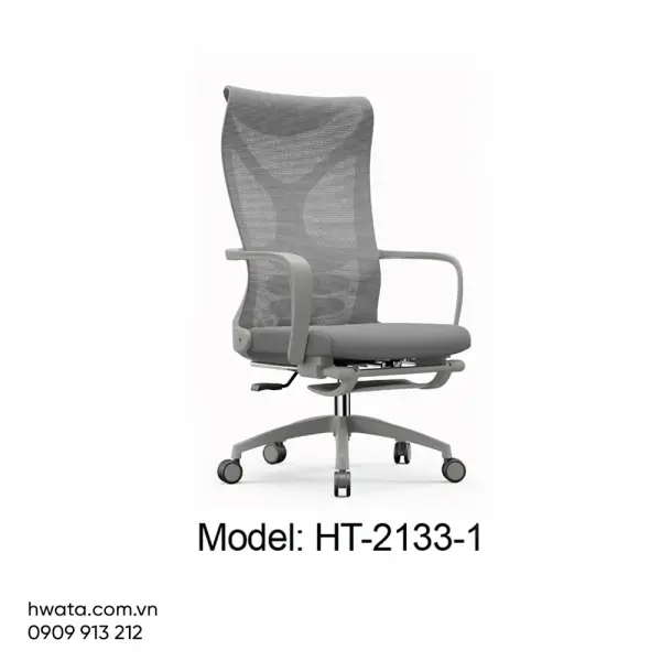 Ghế Xoay Văn Phòng Lưng Lưới Có Tay Hwata HT-2133-1