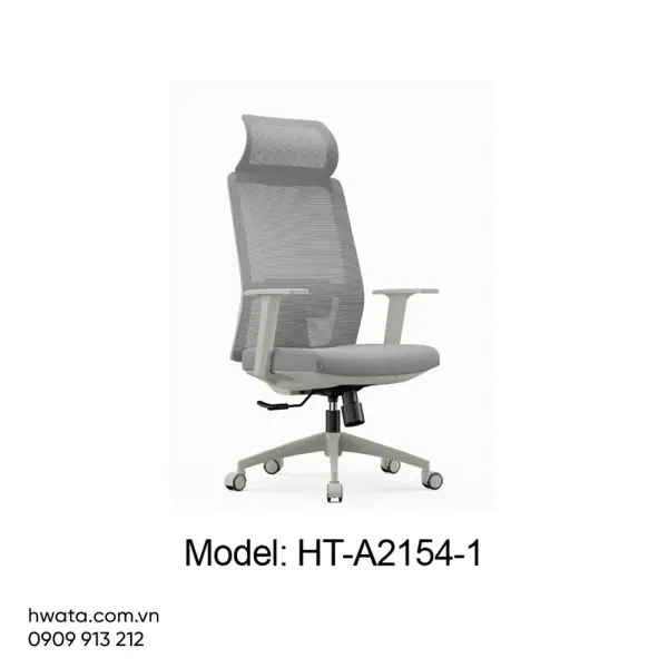 Ghế Xoay Văn Phòng Lưng Lưới Có Tay Hwata HT-A2154-1