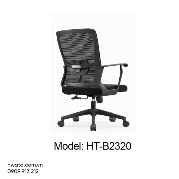 Ghế Xoay Văn Phòng Lưng Lưới Có Tay Hwata HT-B2320