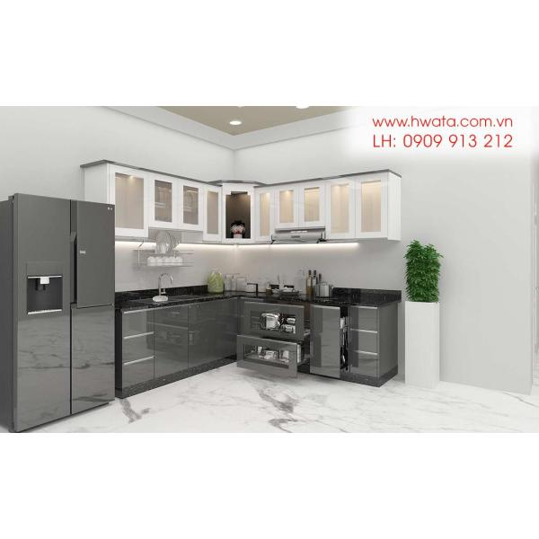 Kệ bếp inox 304 cửa Acrylic HWARC 06
