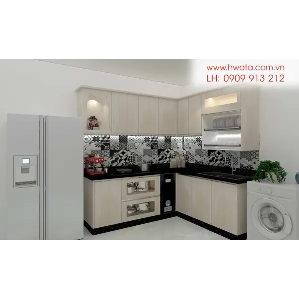 Kệ bếp inox 304 cửa Acrylic HWARC 13