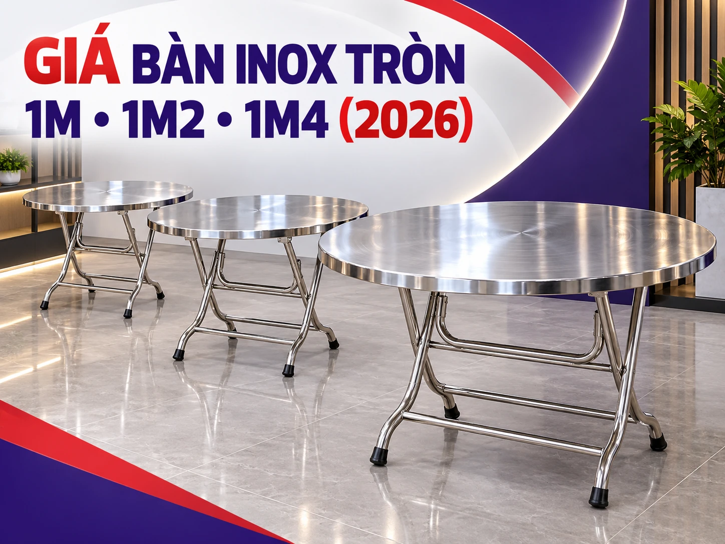 Bàn inox tròn giá bao nhiêu với BT10 BT12 BT14 HWATA
